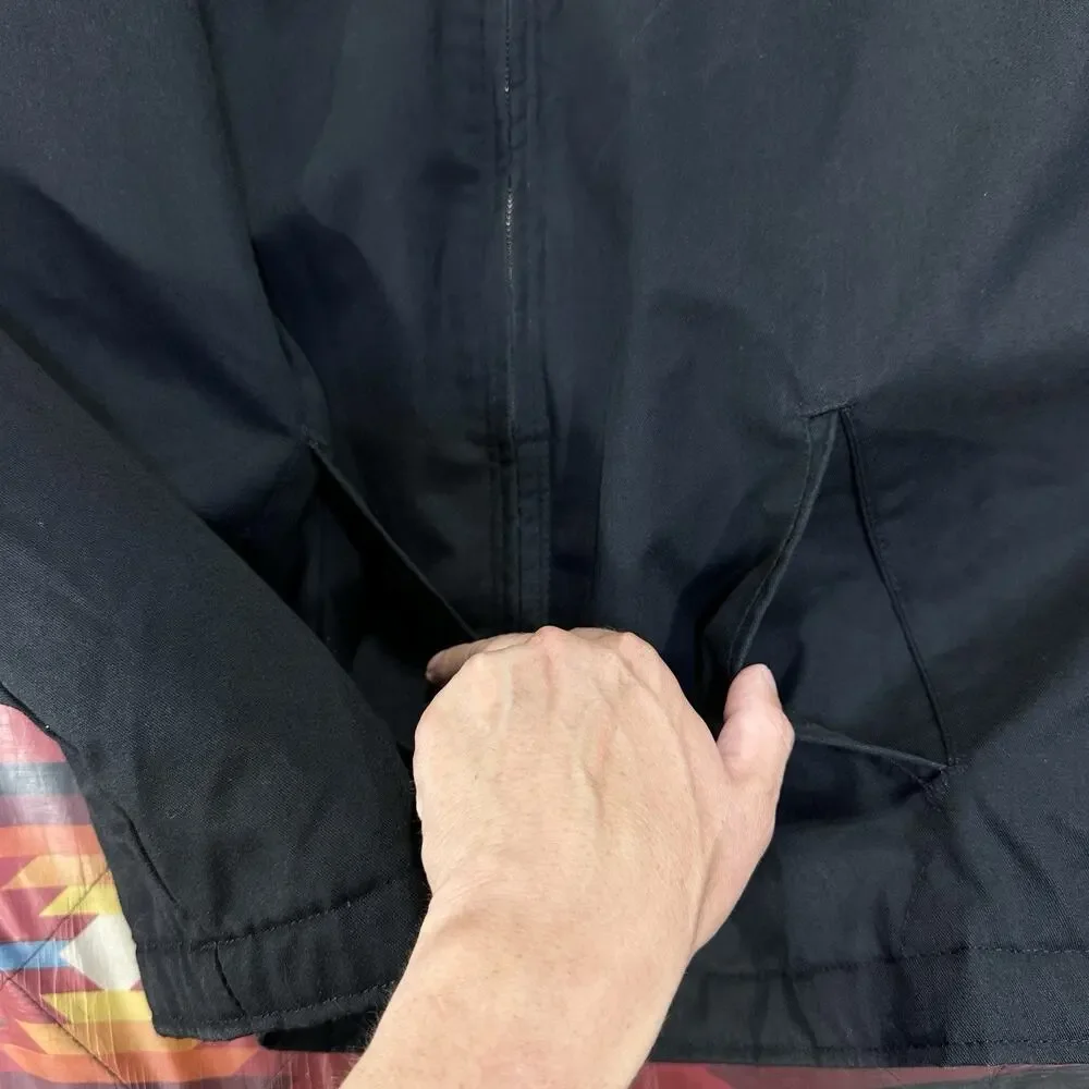 Vintage Dickies Workwear Mechanic Black Jacket Men’s Size XL Full Zip Quilted